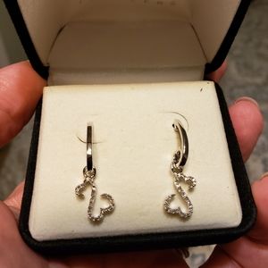 Open Hearts by Jane Seymour diamond earrings